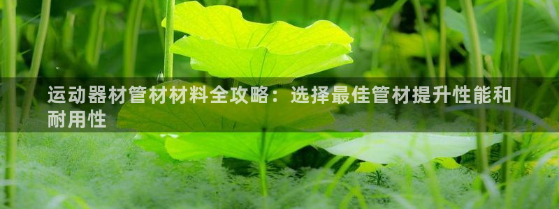 意昂3集团官网网址：运动器材管材材料全攻略：选择最佳