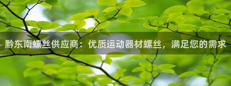 意昂体育3平台注册要钱吗安全吗：黔东南螺丝供应商：优