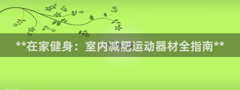 意昂体育3平台注册：**在家健身：室内减肥运动器材全