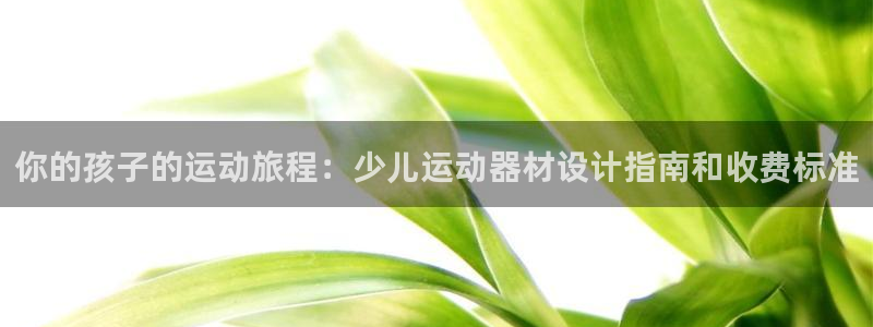 意昂3集团官网首页：你的孩子的运动旅程：少儿运动器材