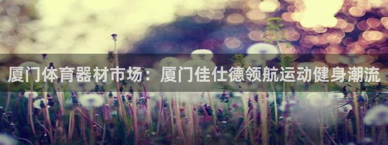 意昂3新能源：厦门体育器材市场：厦门佳仕德领航运动健